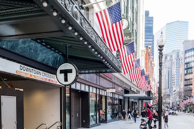 Entrance to Orange and Red Lines outside Downtown Crossing