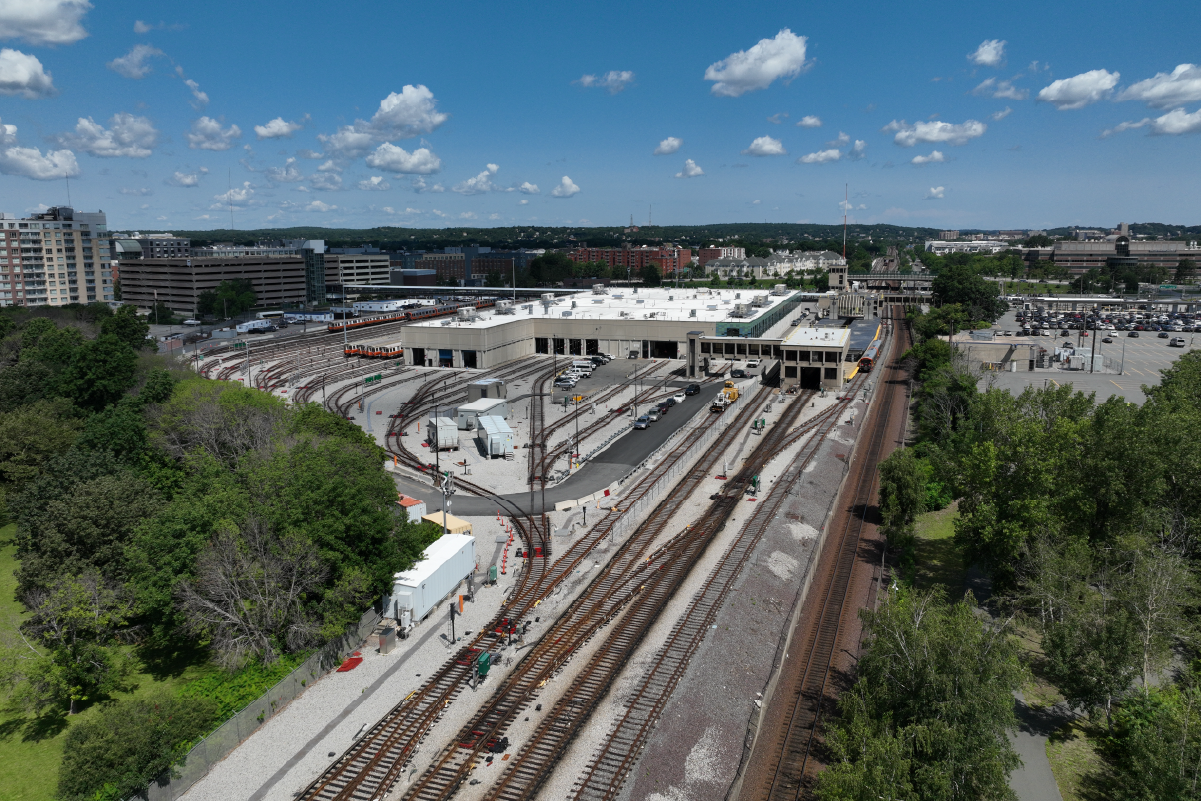 Aerial view of Wellington Yard