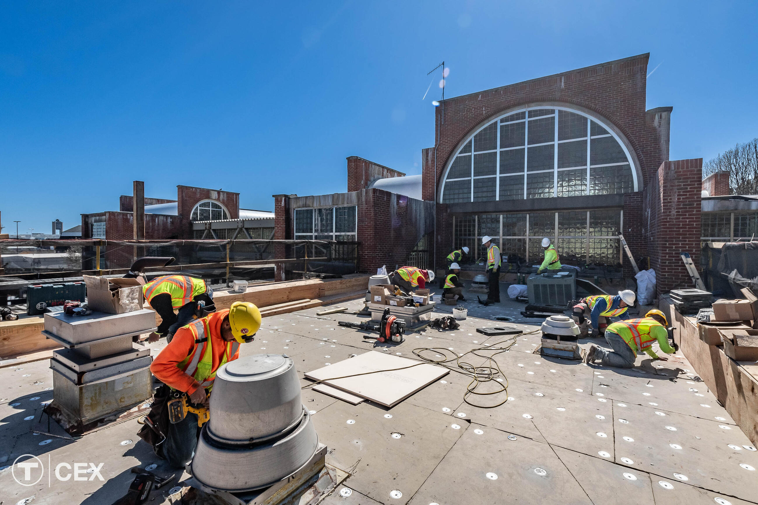 Station enhancements were performed. Complimentary photo by the MBTA Customer and Employee Experience Department.