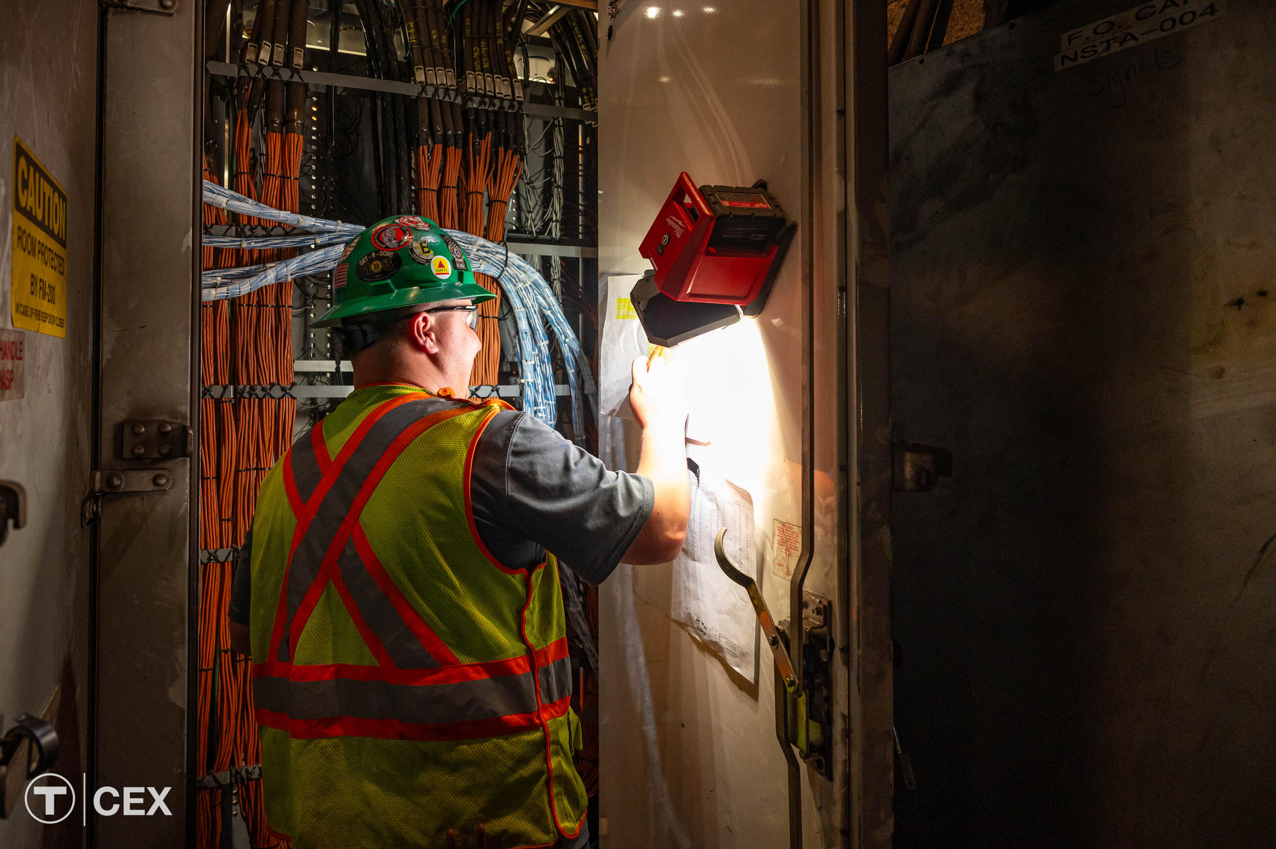 Power upgrades took place along the Orange Line. Complimentary photo by the MBTA Customer and Employee Experience Department.