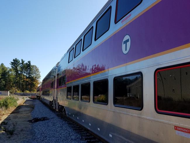 16 bi-level coaches, like the one pictured here, will be put into service as part of the South Coast Rail project 