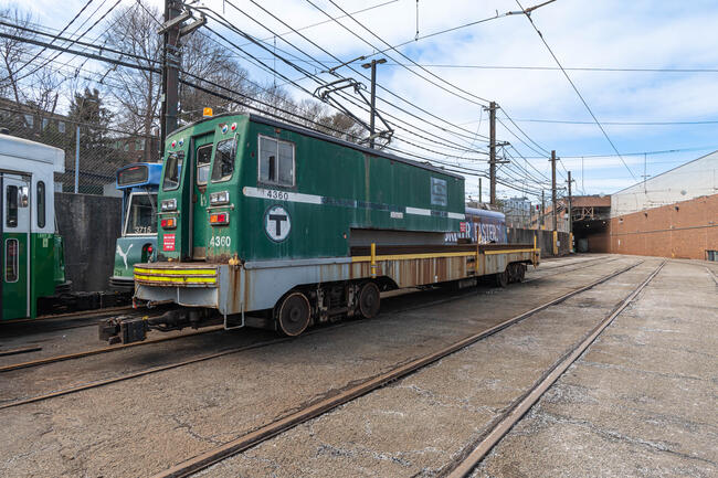 Green Line Work Train Car